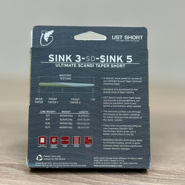 Рыболовная леска Scientific Anglers UST Short St-9/10-S3/S5 Sink 3-CD-Sink 5 125420 в Ростове-на-Дону